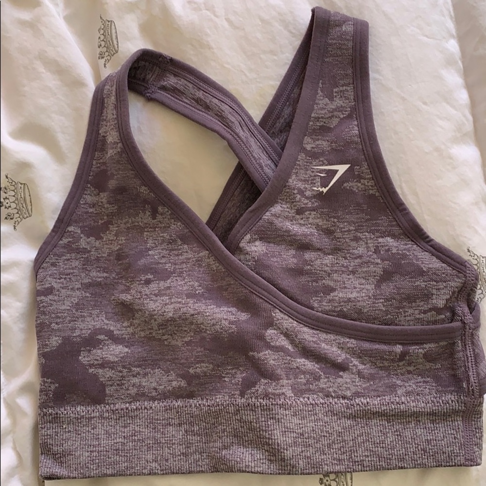 Gymshark Camo seamless sports bra